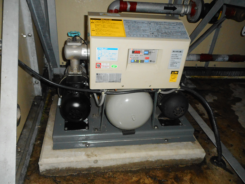 加圧給水ユニット用ポンプの分解整備 - 機械修理やメンテは機械修理.com